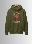 Classic Hoodie Olive Green Dragon