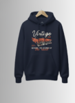 Classic Hoodie Navy Blue Vintage