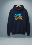 Classic Hoodie Navy Blue Game Over