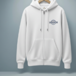 Classic Zipper Hoodie White Legend
